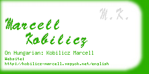 marcell kobilicz business card